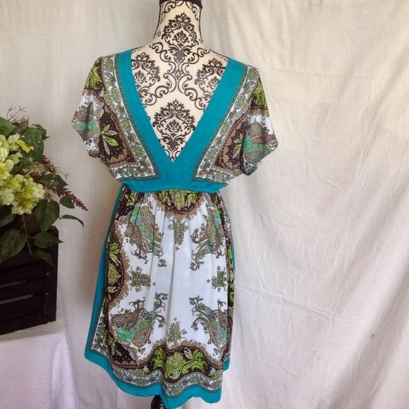 Bailey Blue S/M Boho Vivid Dress - Picture 4 of 4